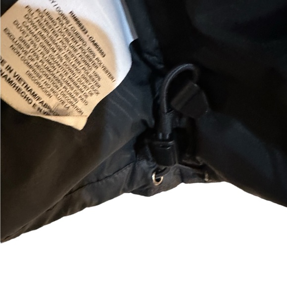 VTG Nike Puffer 550 Down Winter Jacket Coat Two Tone Black Blue Size S - Picture 7 of 9